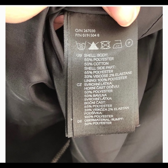 H&M Aztec Key Print Moto Blazer Black Size 10 - Picture 9 of 9